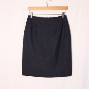 Vintage Embassy Row grey pure wool pencil skirt